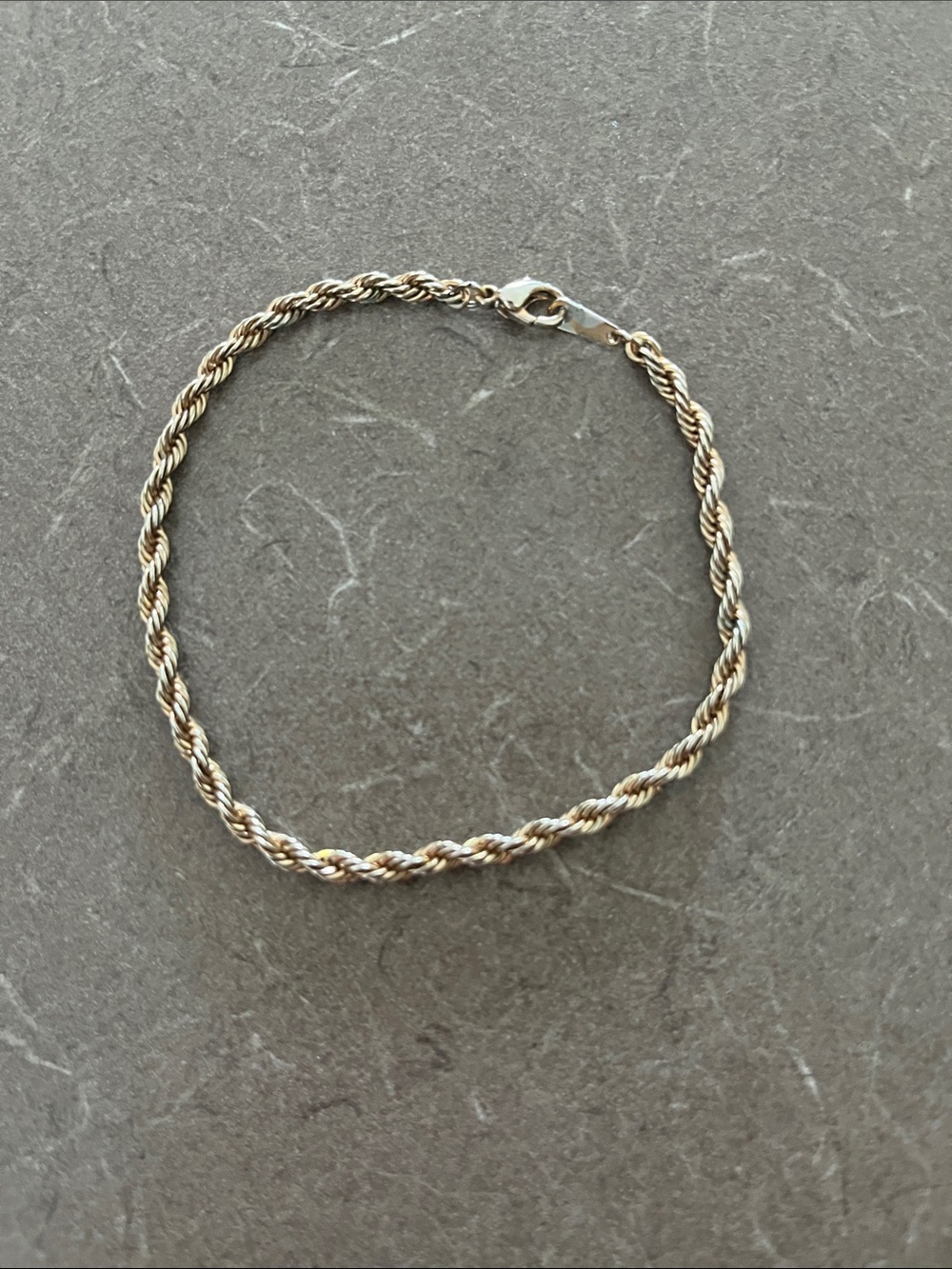 Classic Twisted Rope Bracelet — Gold-Tone Women’s Jewelry